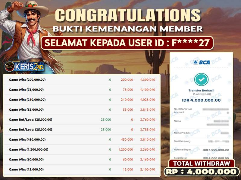 JP SLOT WILD BOUNTY SHOWDOWN 07 MEI 2025