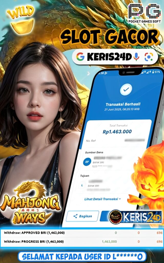JACKPOT SLOT MAHJONG WAYS 2 21 JUNI 2025